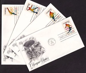 1976 XXI Montreal Olympic Games Sc 1695-1698 FDCs with ArtCraft cachets set of 4 - Picture 1 of 1