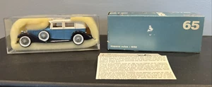 Rio Models # 65 Diecast 1932 Hispano Suiza Blue White Black 1/43 Scale Italy - Picture 1 of 10