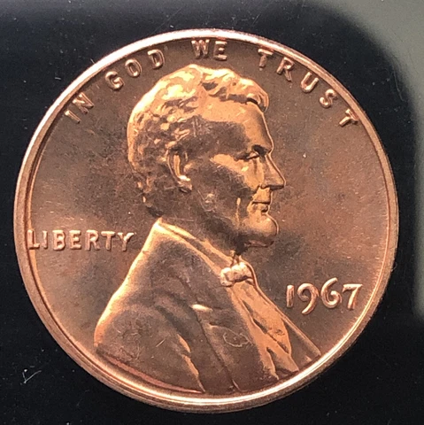 1967 SMS Lincoln Memorial Penny / Small Cent Direct From Special Mint Set Cover