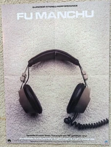 FU MANCHU (Godzilla's) Eatin' Dust PROMO POSTER 1999 Man's Ruin Headphones - Bild 1 von 1