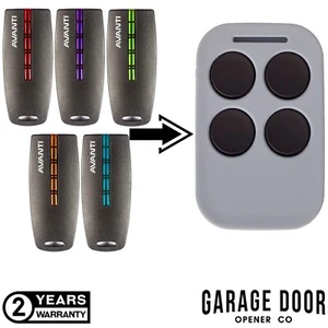 Auto Openers AOAV Grey Garage Door Remote Control To Suit Avanti Superlift - Picture 1 of 11