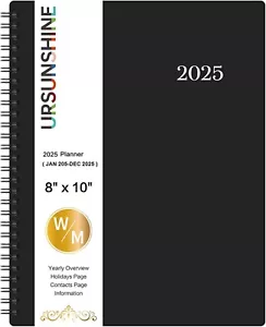 2025 Planner-Weekly & Monthly with Printed Tabs, Jan. 2025-Dec. 2025, 8" x 10 - Picture 1 of 9
