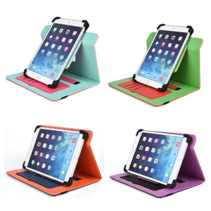 Universal Adjustable Case up to 9.7' Devices Tablet Cover Rotation Stand Card Ho - Picture 1 of 33