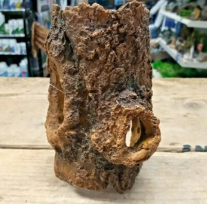 Small Log Cave Tree Stump Hideaway Fish Tank Aquarium Vivarium Reptile Ornament - Picture 1 of 5