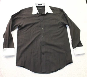 Daniel Ellissa Vintage Knopfleiste Shirt Erwachsene 15,5 34/35 schwarz langarm - Bild 1 von 6