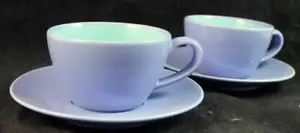 Grupo de 2 tazas y platillos Lindt-Stymeist Colorways azul y turquesa - Imagen 1 de 5