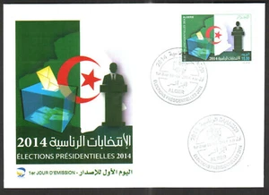 Algeria 2014 - Presidential Election -1v , Issued on Apr 16th - FDC   - Picture 1 of 1