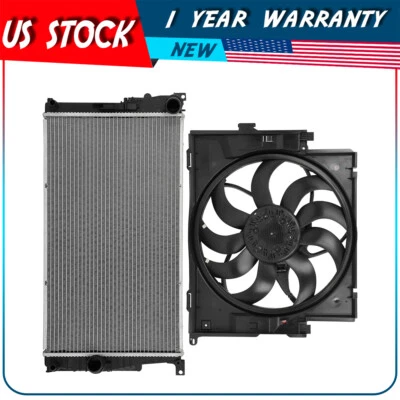 Electric Cooling Fan and Radiator Assembly For 2013 2014 2015 BMW 335i xDrive - Image 1 of 4