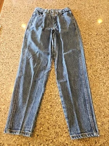Zena Jeans Damen 10 High Rise Tapered Doppelknopf Blau USA Vintage 90er Retro - Bild 1 von 12