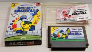 SUPER REAL BASEBALL 88 Nintendo Famicom Spiel Soft mit Box, Anleitung NTSC-J - Bild 1 von 11