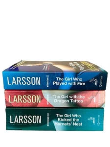 Larsson Books Bundle 3 Millennium Trilogy The Girl With The Dragon Tattoo Novels - Picture 1 of 6