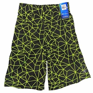 Champion Boys Athletic Shorts IN BLACK NEON, Size 4 - Picture 1 of 2