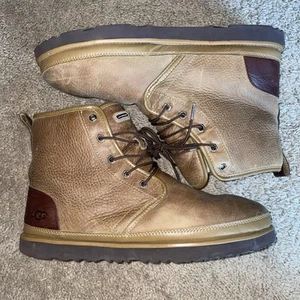 UGG Harkley Waterproof Brown Chestnut Boots Mens Sz 12 S/N 1094395 Hi Top No Box - Picture 1 of 9