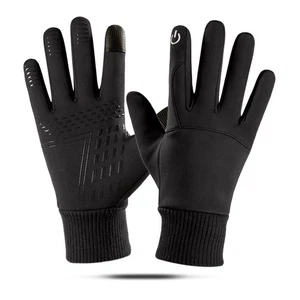 (Black L)Winter Waterproof Touch Screen Warm Non Slip Full Fin ZC - Picture 1 of 1