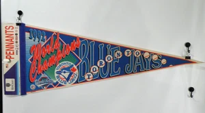 Vintage Toronto Blue Jays World Series Champions 1992 Pennant MLB 30" FULL SIZE USA - Foto 1 di 8