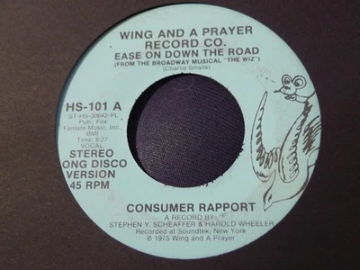 DEMO PROMO-THE CONSUMER RAPPORT-EASE ON DOWN THE ROAD-WING & A PRAYER - Image 1 of 2