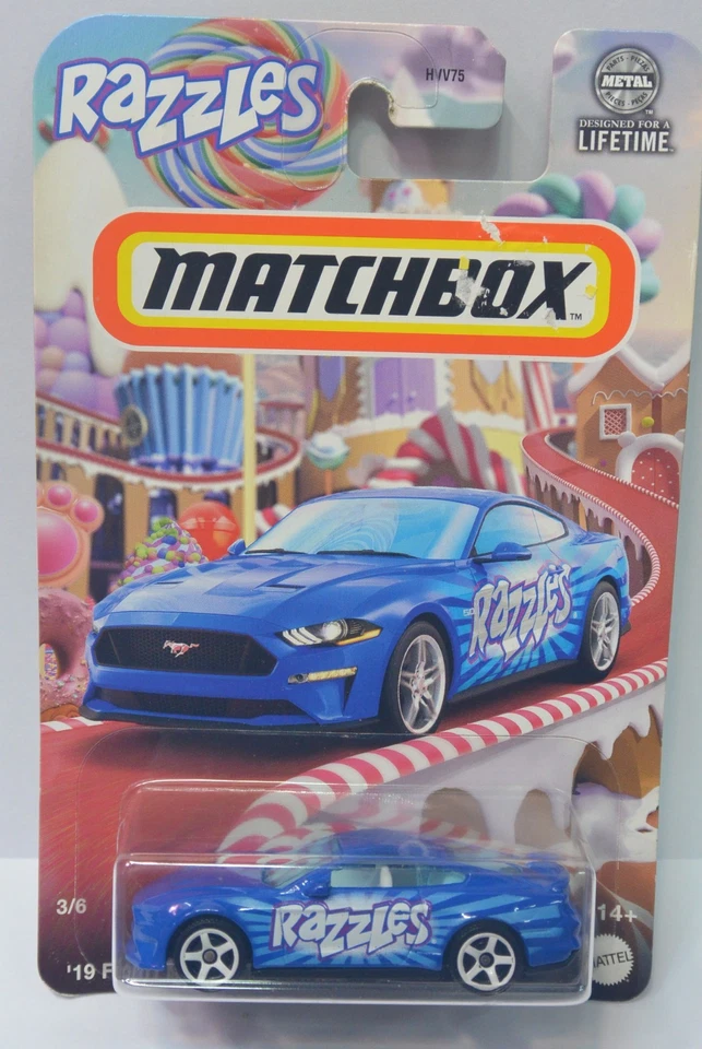 Matchbox Candy Series Diecast Car '19 Ford Mustang Coupe Razzles - Image 1 of 1
