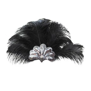 Feather Headdress Headband for Mardi Gras Themed Parties Stage Performance - Picture 1 of 32