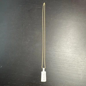 Collana in oro giallo massiccio 14 carati catena corda torsione 18" larghezza 1 mm 4,44 grammi - Foto 1 di 14