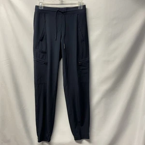 "Pantalón de viaje Athleta Go Far azul para mujer 0 elástico cordón cintura 29"" entrepierna" - Imagen 1 de 5