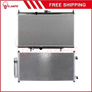 Aluminum Radiator & AC Condenser Cooling Kit Fits 2007-12 Nissan Sentra 4-Door - Bild 1 von 10