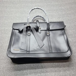 MOSISO Laptoptasche Tasche Aktentasche schwarz Kunstleder Schleife Top Griff Arbeit Schulter - Bild 1 von 6