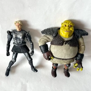 Shrek the Brave & Prince Charming the Vain 2006 MGA Shrek the Third 2 Figure Lot - Picture 1 of 8