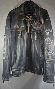 Giacca di pelle Mirage Las Vegas Rodeo XL PRCA edizione limitata Wrangler - Foto 1 di 10