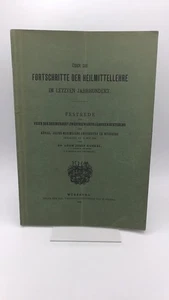 Kunkel Über die Fortschritte der Heilmittellehre im letzten Jahrhundert Festr.. - Bild 1 von 7