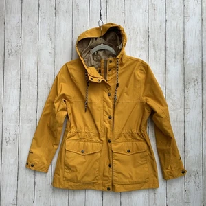 Eddie Bauer Charly WP Jacke Damen Petite Medium Marigold Kapuze wasserdicht - Bild 1 von 13