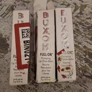 Buxom Full-On Plumping Lip Glow Balm Peach Smoothie 3-Pack 2g .07oz 41803776101 - Picture 1 of 6