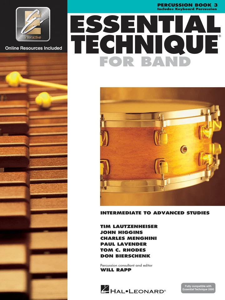 Essential Elements for Band Percussion Book 3 Learn Music Lessons & Online Media - Image 1 of 1