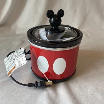 Disney Mickey Mouse .65 Quart Mini Crock Pot Warmer For Dips Removable Stoneware - Image 1 of 2