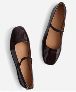 Madewell Greta Braun Lack Maryjane Ballerinas 6 - Bild 1 von 16