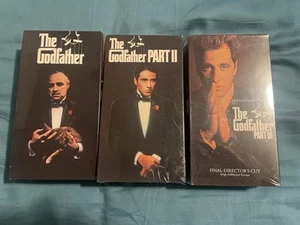The Godfather VHS Lot Of 6 Tapes Part I Part II & Part III(SEALED) Director Cut - Photo 1/3