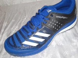 NWT Adidas CrazyFlight X Mens Volleyball Indoor Court Shoes SNEAKERS Blue Blk 12 - Picture 1 of 1