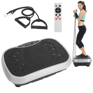 Vibration Plate Exercise Machine With Resistant Bands Remote Control Whole Body  - Picture 1 of 11