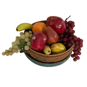 Lot 12 Artificial Fruit Fake Fruit Realistic Lifelike Decor Bowl Not Included - Picture 1 of 11