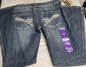 Stetson 818 Hollywood Boot Cut Dark Wash Low Rise Womens 10 Regular Jeans - Picture 1 of 24