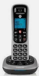 Motorola-Cordless Answering System Base 1 Replacement Handset Silver Phone Grey - Picture 1 of 2