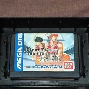 Sega Rare Slam Dunk Mega Drive Game Retro Basketball Japan Dream Team - Picture 1 of 6