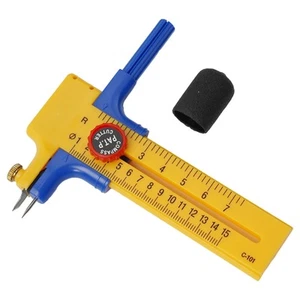 Useful Circle Cutter Plotting 1 Set Vinly 10mm-150mm Yellow Adjustable - Picture 1 of 12