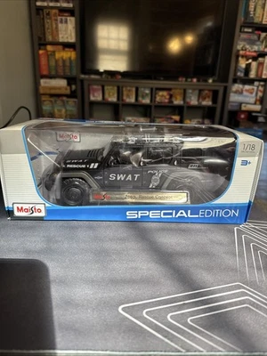 Jeep Rescue Concept Black SWAT Police Box Maisto 1:18 diecast Special Edition - Image 1 of 4