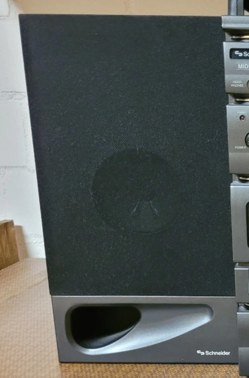 Lautsprecher 2 Stück schwarz für Stereoanlage Schneider Midi 2275 oder ähnliche - Bild 1 von 4
