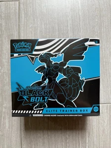 Pokemon Juego de Cartas Coleccionables Black Bolt Elite Caja Entrenador ETB EN MANO - Imagen 1 de 6
