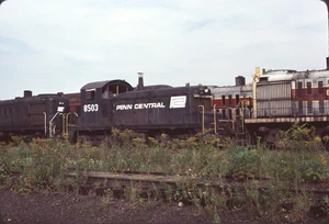 PC Penn Central EMD SW1 Kodachrome Original Kodak Slide - Imagen 1 de 1