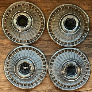 VINTAGE 1963 1964 CHEVROLET CHEVY BELAIR IMPALA CORVAIR HUBCAPS WHEEL COVERS - Picture 1 of 10