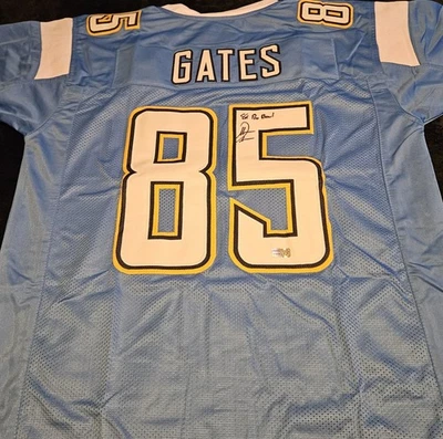 Antonio Gates Autograpjed Chargers Jersey. Authenticated. - Image 1 of 2