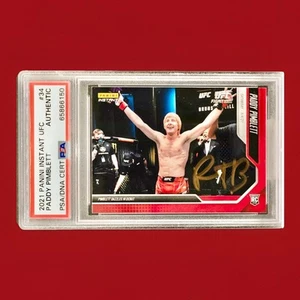 Paddy Pimblett The Baddy Autograph 2021 Panini Rookie UFC Auto Gold Signed PSA - Picture 1 of 2
