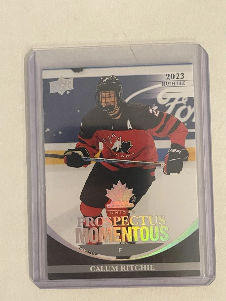 2023 Upper Deck Team Canada Juniors - Prospectus Momentous Calum Ritchie #PM-1 - Image 1 of 1